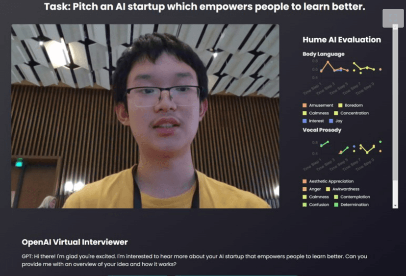 An image showing a user engaging with our teachable agent.